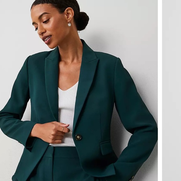 Women's Teal Blazer - Picture 3 of 13